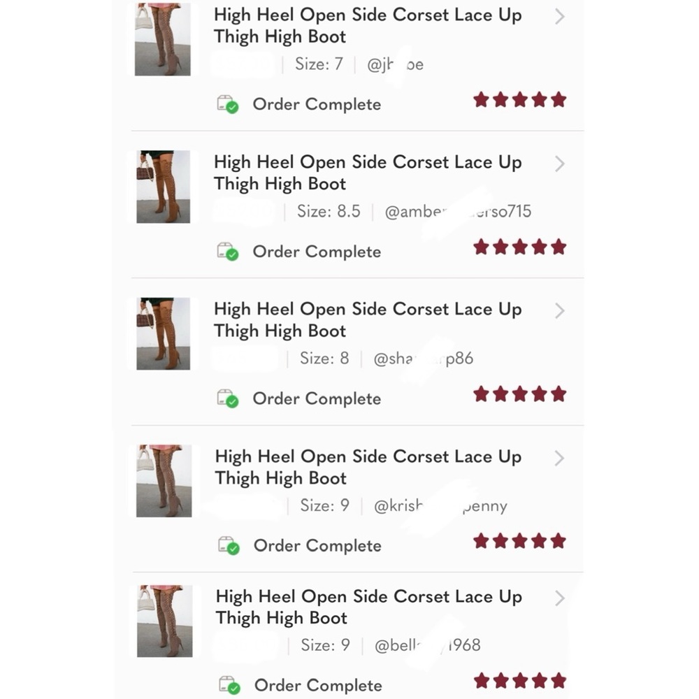 High Heel Open Side Corset Lace Up Thigh High Boot - Picture 7 of 8